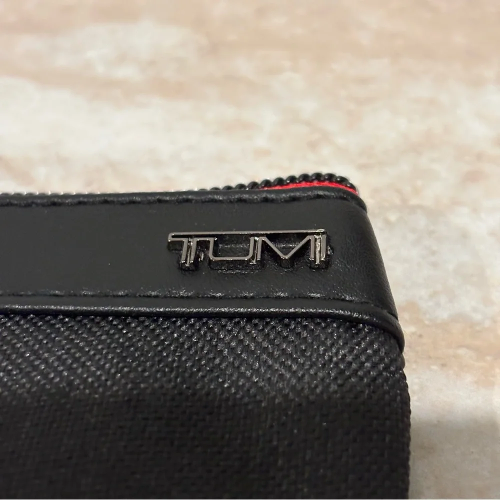 Tumi nylon zip cosmetic pouch